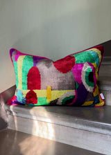 Modern Muse Velvet Ikat Pillow Cover