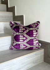 Velvet Ikat Cushion Hive | Velvet Ikat Pillow Hive