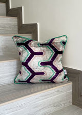 Velvet Ikat Cushion Snake | Velvet Ikat Pillow Snake