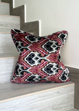 Velvet Ikat Cushion Venezia | Velvet Ikat Pillow Venezia