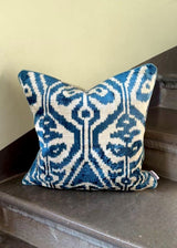 Carrara Velvet Ikat Pillow Cover