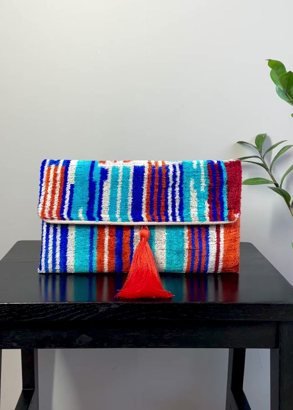 Ikat Clutch Bag Cannes