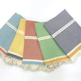 Turkish Towel Chevron Green with Four more Variants