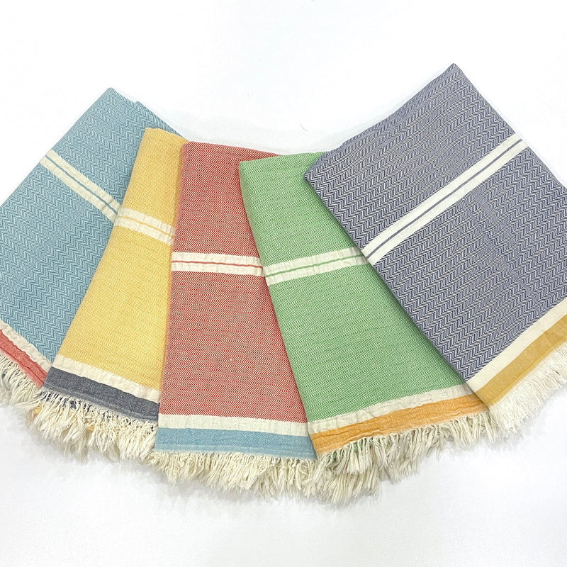  Turkish Towel Chevron Yellow with Four more Variants