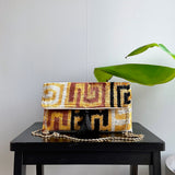 Ikat Clutch Bag Elba made with handloomed fabric