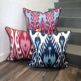 Silk Ikat Cushion made with Handloomed Fabric 