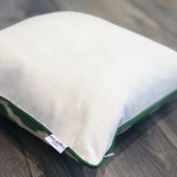 Green Dots Silk Ikat Cushion with Zipper 