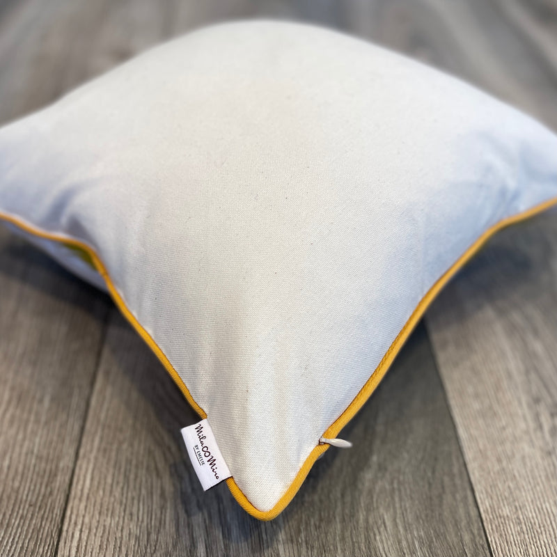  Silk Ikat Cushion With Hidden Zipper