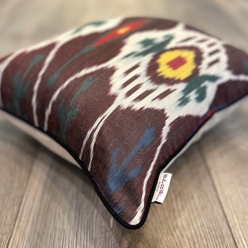 Beautiful Silk Ikat Cushion Tribal 