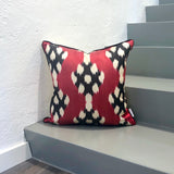 Silk Ikat Cushion Redberry for Modern Sofa sets