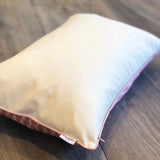 Hidden Zipper Silk Ikat Pillow Newbie Pink