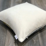 Linen backside of Silk Ikat Cushion Mastery with Zipper 