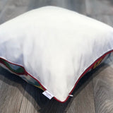 Linen backside of Silk Ikat Cushion Prism 
