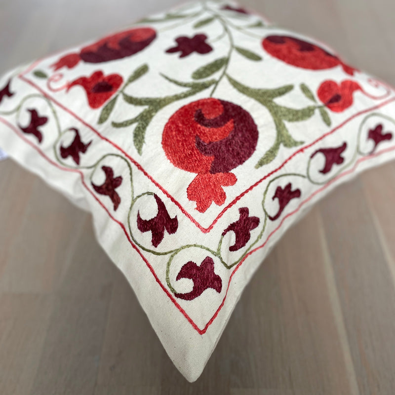 Geometric patterned Suzani Cushion Anatolia 