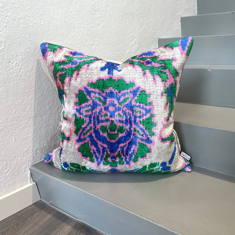 Decorative Velvet Ikat Cushion Foxie