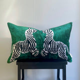 Eye catchy Velvet Ikat Cushion Zebras