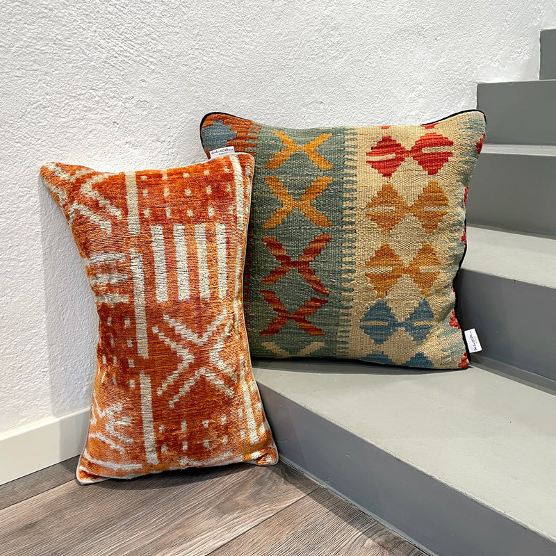  Velvet Ikat Pillow Life on Mars | with other variant cushion