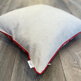 Velvet Ikat Cushion Voyager | Backside view