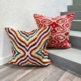 Velvet Ikat Pillow Starfish with other variant