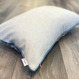 Velvet Ikat Pillow Inka| Backside view