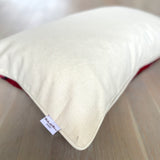 Velvet Ikat Pillow Hamsa  | Backside view