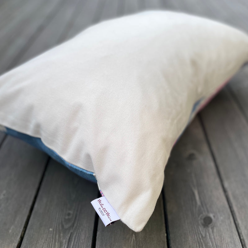 Cotton Ikat Cushion Pastel No.4 | Cotton Ikat Pillow Pastel No.4