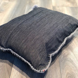 45x60 cm Patchwork Cushion Black | 18"x24" Patchwork Pillow Black