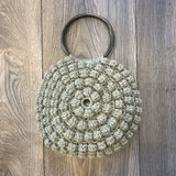 Crochet Bobble Bag Dusty Green