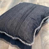 45x60 cm Patchwork Cushion Black | 18"x24" Patchwork Pillow Black