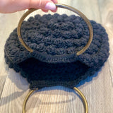 Crochet Bobble Bag Black