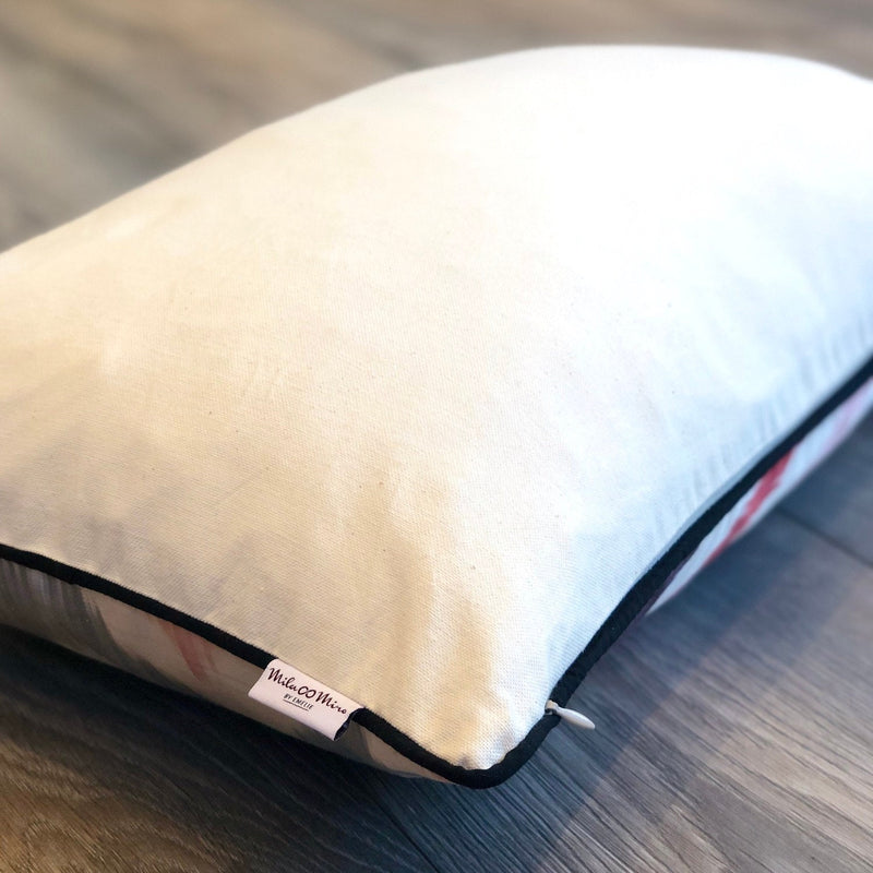 Multi Color Zigzag Silk Ikat Pillow with Hidden Zipper