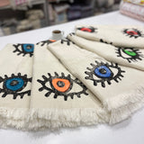 Muslin Towel Evil Eye Turquoise with all other variants