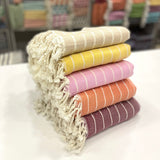 Turkish Towels Bamboo - Beige | Yellow | Pink | Orange | Burgundy
